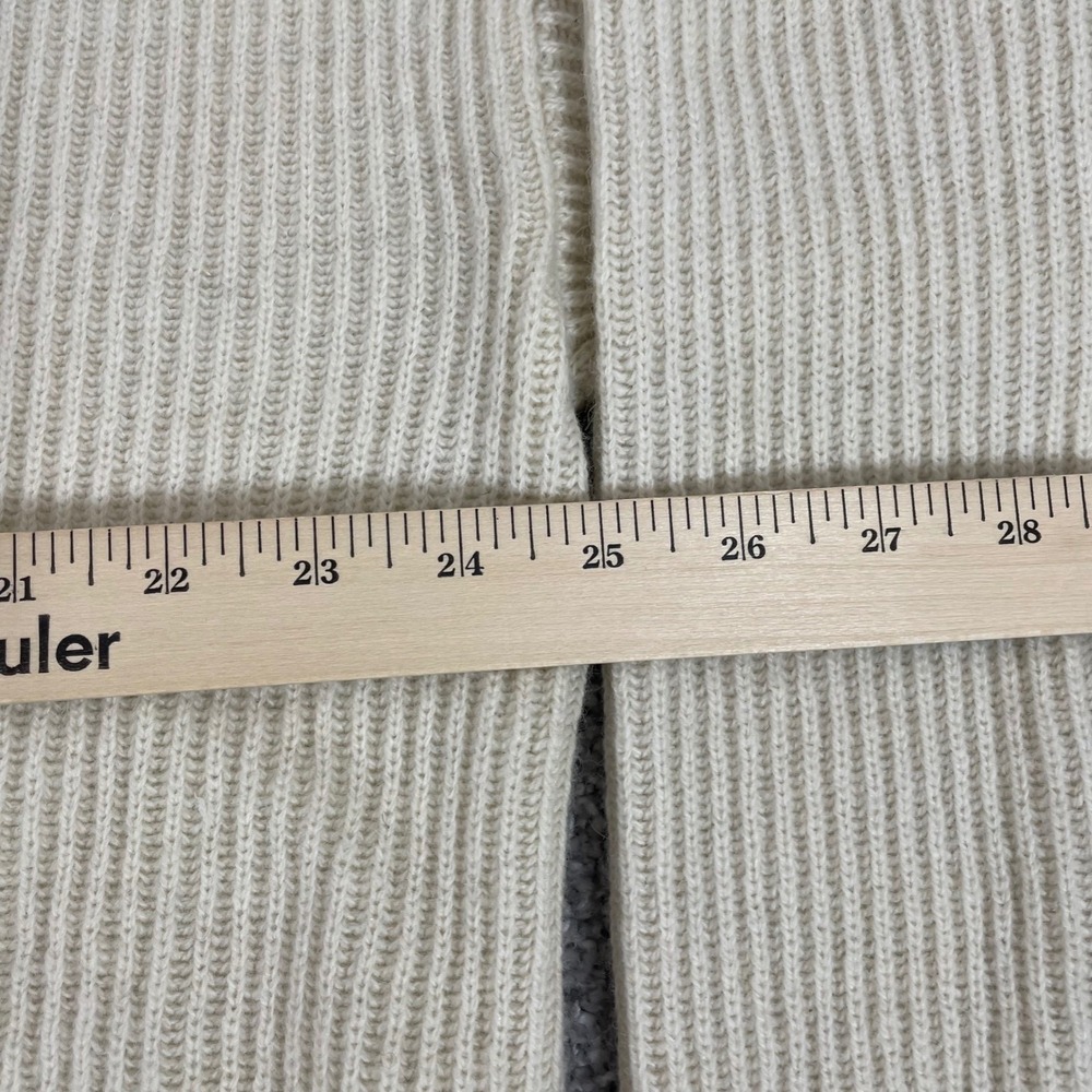 Patagonia Cardigan Sweater Womens Extra Large Recycled Wool Blend Ribbed Ivory - Picture 10 of 13